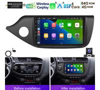 DAB+ 4+64GB Android 15 CarPlay Autoradio Navi GPS Wifi Für Kia Ceed JD 2012-2017