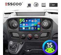 DAB+ 4+64GB CarPlay Autoradio Für Opel Movano B Renault Master 3 GPS Navi Kamera