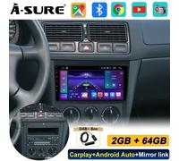 DAB+ 64GB Android 14 Autoradio Carplay RDS FM GPS Navi für VW Golf 4 MK4 Bora 1J