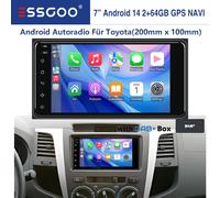 DAB+ 7" Android 14 Carplay Autoradio Für Toyota Corolla RAV4 Hilux Camry GPS RDS