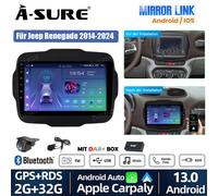DAB+ Android 13 AutoRadio CarPlay Kam GPS Navi WiFi Für Jeep Renegade 2014-2019