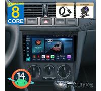 DAB+ Android 14 4+64GB Carplay Autoradio navi Kam für VW Golf IV 1J1 1999-2003