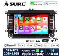 DAB+ Android 14 Autoradio Für VW GOLF 5 6 Touran Caddy Jetta CarPlay BT 5.0 GPS