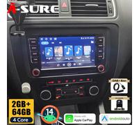 DAB+ Android 14 AutoRadio Navi Kam für VW GOLF 5 6 Touran Tiguan EOS Caddy Jetta