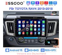 DAB+ Android 15 Autoradio 4+64G Carplay GPS WiFi SWC Für TOYOTA RAV4 2013-18 ASP