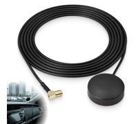 DAB Antenne Auto SMB Anschluss,FM Digitale Windschutzscheibe Antenne 3m Kabel Scheibenantenne selbstklebend, Scheibenantenne Auto kompatibel mit Fahrzeug LKW SUV Radio Stereo
