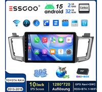 DAB+ Autoradio 2+32GB Android 15 Carplay Navi WiFi Für TOYOTA RAV4 2013-2018 BT