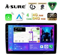 DAB+Autoradio 4G+64GB Android 15 GPS Navi CarPlay Kam für Kia Ceed ED 2007-2009