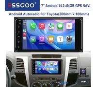 DAB+ Autoradio 64G Für Toyota Corolla Prado RAV4 Carplay GPS Navi Android 14 KAM