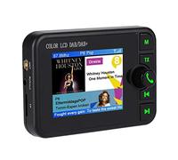 DAB Autoradio Adapter, 2.4 Zoll Farbe LCD Tragbares Autoradio DAB mit Bluetooth Freisprecheinrichtung,DAB Digital Radio Tuner Auto DAB Radio 170-240MHz mit M Transmitter Antenne