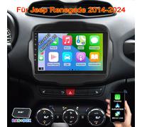 DAB+ Autoradio Carplay Android 15 4+64G GPS WIFI SWC Für Jeep Renegade 2014-2024
