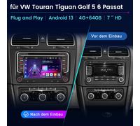 2DIN 7" Android Autoradio DAB Navigation DVD für Audi A4 Avant S4 Lenkradsteuerung doppel seite 2+32GB