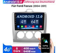 DAB+ Autoradio Navi Ford Transit Focus Kuga Mondeo Fiesta S-MAX Radio GPS 4+64GB