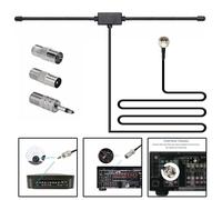 :DAB FM Radio Antenne FM Dipol Antenne Audio Stecker Anschluss für Stereo Receiv