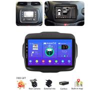 DAB+Für Jeep Renegade 2015-2020 Autoradio 4G+HDMI Android 14 Carplay GPS Navi BT