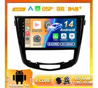 DAB+ Für Nissan X-Trail T32 Qashqai J11 T31 J10 Android 14 Autoradio CarPlay GPS