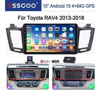 DAB+ Für Toyota RAV4 2013-18 Carplay Android 15 Autoradio GPS NAVI BT SWC BT KAM