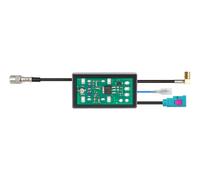 DAB Splitter - passiv - Antennensignal Verteiler FM DAB+ mit Phantomspeisung DIN (m) / FAKRA (w)