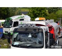 Dach Stange B + Klemmen + Jumbo LED Flecken x4 Passend Für American - Kenworth