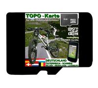 DACH TOPO Karte microSD Garmin NAVIGATION Mountainbike BASECAMP mit HÖHENLINIEN