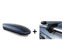 Dachbox 460 Liter Relingträger Alu für für Mercedes GLK ab 08 abschließbar