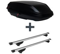 Dachbox G3 BiCube 400+ + Dachträger G3 Clop airflow für Mercedes GLK Typ X204 FP