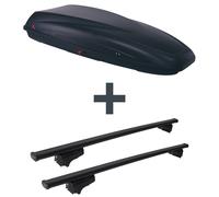 Dachbox G3 Krono 480 + Dachträger G3 Clop für Mitsubishi Outlander II Typ CW_W