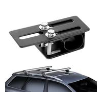 Dachbox Halterung, Dachbox Wandhalterung mit Gummidichtung, Dachbox Befestigung Universal，Dachbox Befestigung u Bügel Einstellbarer Montagebereich 120-183mm, mit Zwei Edelstahlschrauben, 1 Stück