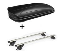 Dachbox MAA320L matt +Dachträger KING1 für Volkswagen Tiguan 5N Cross 5Tür ab 14