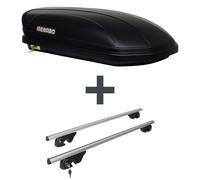 Dachbox Menabo Marathon 320 + Dachträger Menabo Sherman für VW Tiguan Typ 5N NEU