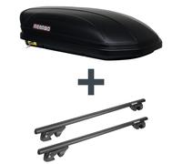 Dachbox Menabo Marathon 320 + Dachträger Menabo Sherman für VW Tiguan Typ 5N TOP