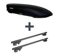 Dachbox Menabo Marathon 460 + Dachträger Menabo Sherman für VW Tiguan Typ 5N NEU