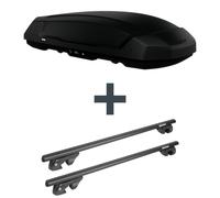 Dachbox Thule Force 3 L + Dachträger Menabo Sherman für Mercedes EQB SUV X243