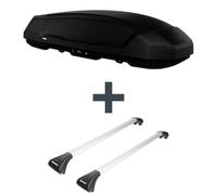 Dachbox Thule Force 3 L Sport + Dachträger Menabo Ariete für INFINITI FX 35 Top