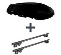 Dachbox Thule Force 3 M + Dachträger Menabo Sherman für Ssangyong Kyron Neuware