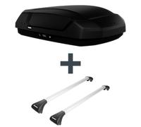 Dachbox Thule Force 3 S + Dachträger Menabo Ariete für Dacia Dokker Express Top