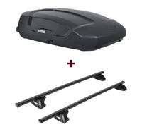 Dachbox Thule Force XT S + Dachträger Thule SquareBar für Nissan Qashqai III J12