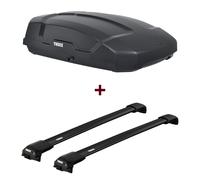 Dachbox Thule Force XT S + Dachträger Thule WingBar Edge für Mercedes GLK X204