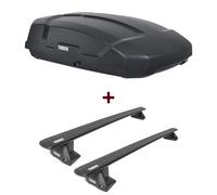 Dachbox Thule Force XT S + Dachträger Thule WingBar EVO für Ford Focus III top