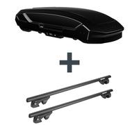 Dachbox Thule Motion 3 L + Dachträger Menabo Sherman für VW Sharan 7N Top