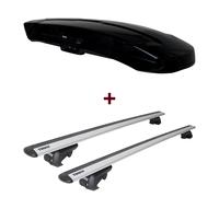 Dachbox Thule Vector Alpine + Dachträger Thule für Mercedes GLK Typ X204 set neu