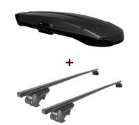 Dachbox Thule Vector Alpine + Dachträger Thule SquareBar für Mercedes GLK X204