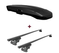 Dachbox Thule Vector Alpine + Dachträger Thule SquareBar für Mercedes GLK X204