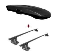 Dachbox Thule Vector Alpine + Dachträger Thule SquareBar für VW Jetta IV 162/163