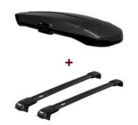 Dachbox Thule Vector Alpine + Dachträger Thule WingBar Edge für VW Tiguan 5N set