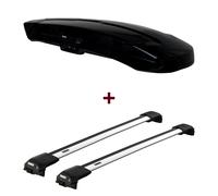 Dachbox Thule Vector Alpine + Dachträger Thule WingBar Edge für VW Tiguan 5N top