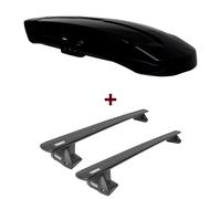 Dachbox Thule Vector L + Dachträger Thule für Porsche Cayenne Typ 92A set top