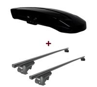 Dachbox Thule Vector L + Dachträger Thule SquareBar für Mercedes GLK Typ X204