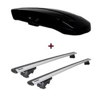 Dachbox Thule Vector L + Dachträger Thule WingBar EVO für Mercedes GLK X204 neu