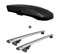 Dachbox Thule Vector L + Dachträger Thule WingBar EVO für VW Tiguan Typ 5N